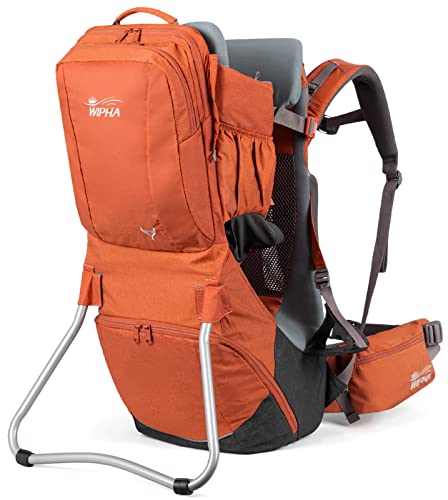 WIPHA Upgraded Baby Backpack Carrier - Ergonomic Hiking Carrier with Safety Seat, Lightweight & Large Capacity for Toddlers | Perfect for Outdoor Adventures, Hiking, Travel & Daily Use
