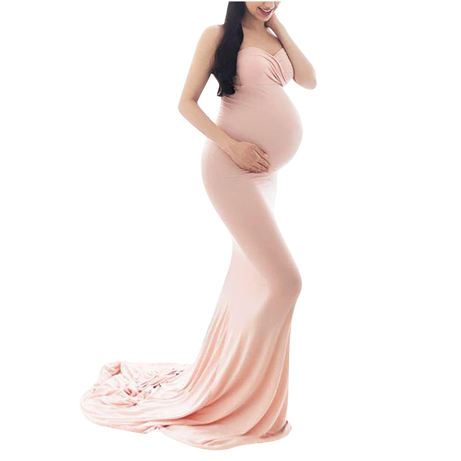 Plus Size Maternity Dresses for Women - Short Sleeve Ruched Pregnancy Clothes for Spring & Summer | Comfortable Casual Wear for Expecting Moms