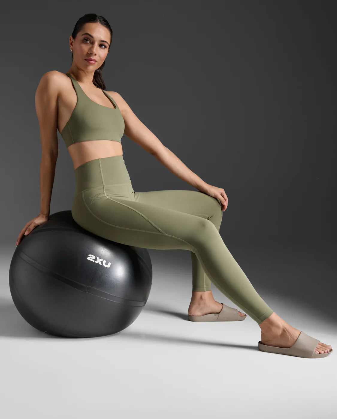 Form Strappy Low Impact Sports Bra - Hunter Green - Comfortable & Supportive for Yoga, Pilates & Light Workouts