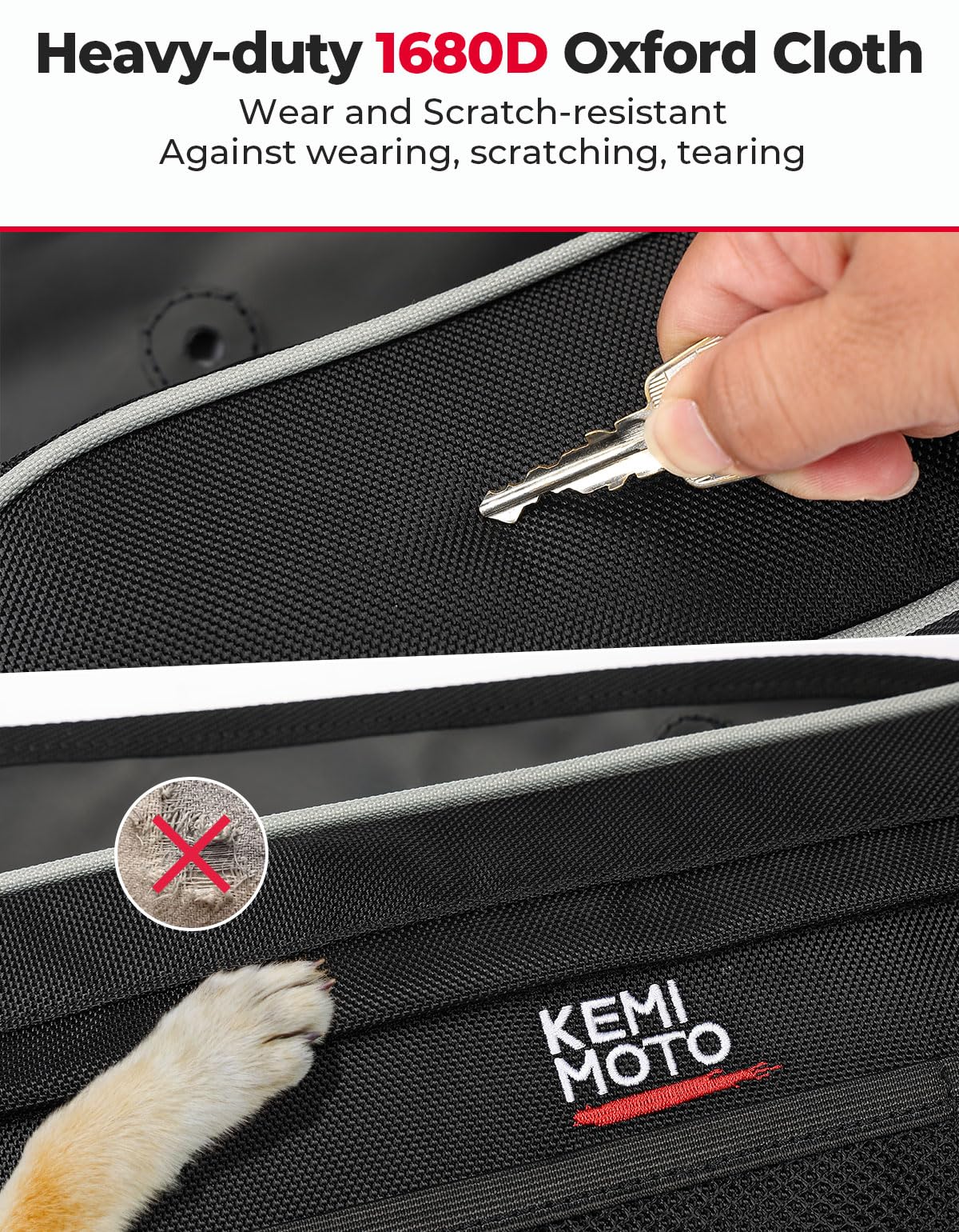 KEMIMOTO Front Door Storage Bags with Knee Pads for 2020-2024 Polaris RZR PRO XP/R/4 & Turbo R/4 UTV - Durable Tool Organizer with Multiple Pockets | Perfect for Off-Road Adventures, Hunting & Utility Work