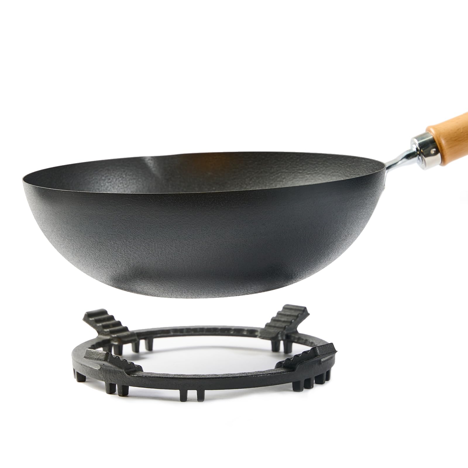 Cast Iron Wok Support Ring for Gas Stove - Non-Slip Wok Rack, 8.3