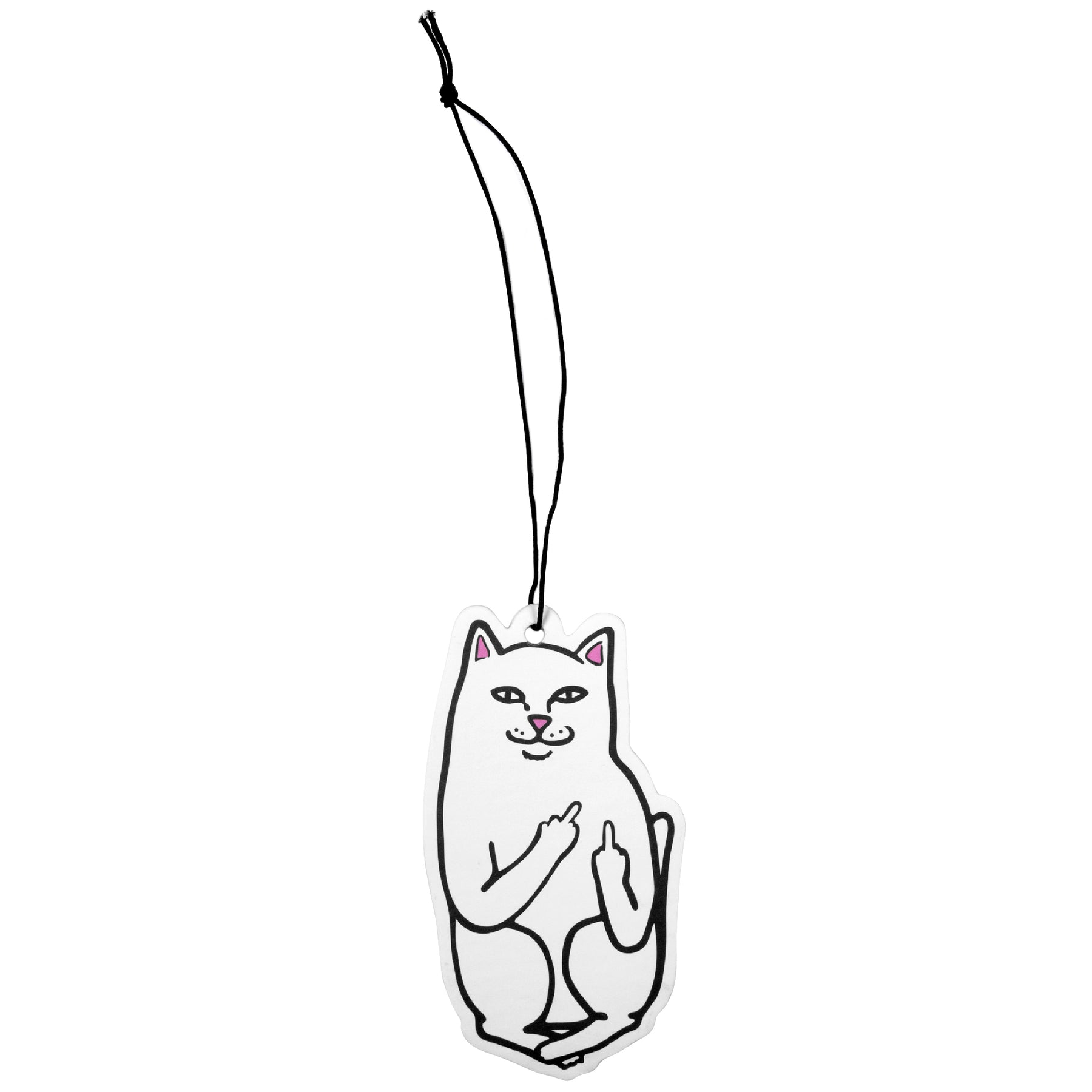 RIPNDIP Lord Nermal Car Air Freshener - Funny Cat Hanging Air Freshener for Cars, Offices & Home | Cute Car Accessories for Cat Lovers