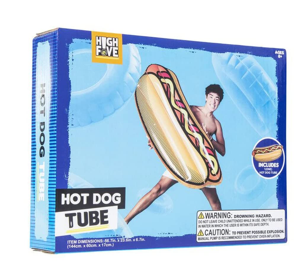 Best Inflatable Hot Dog Tube Pool Float for Kids - Summer Fun Lounge Party Toy for Swimming, Beach & Backyard Water Play