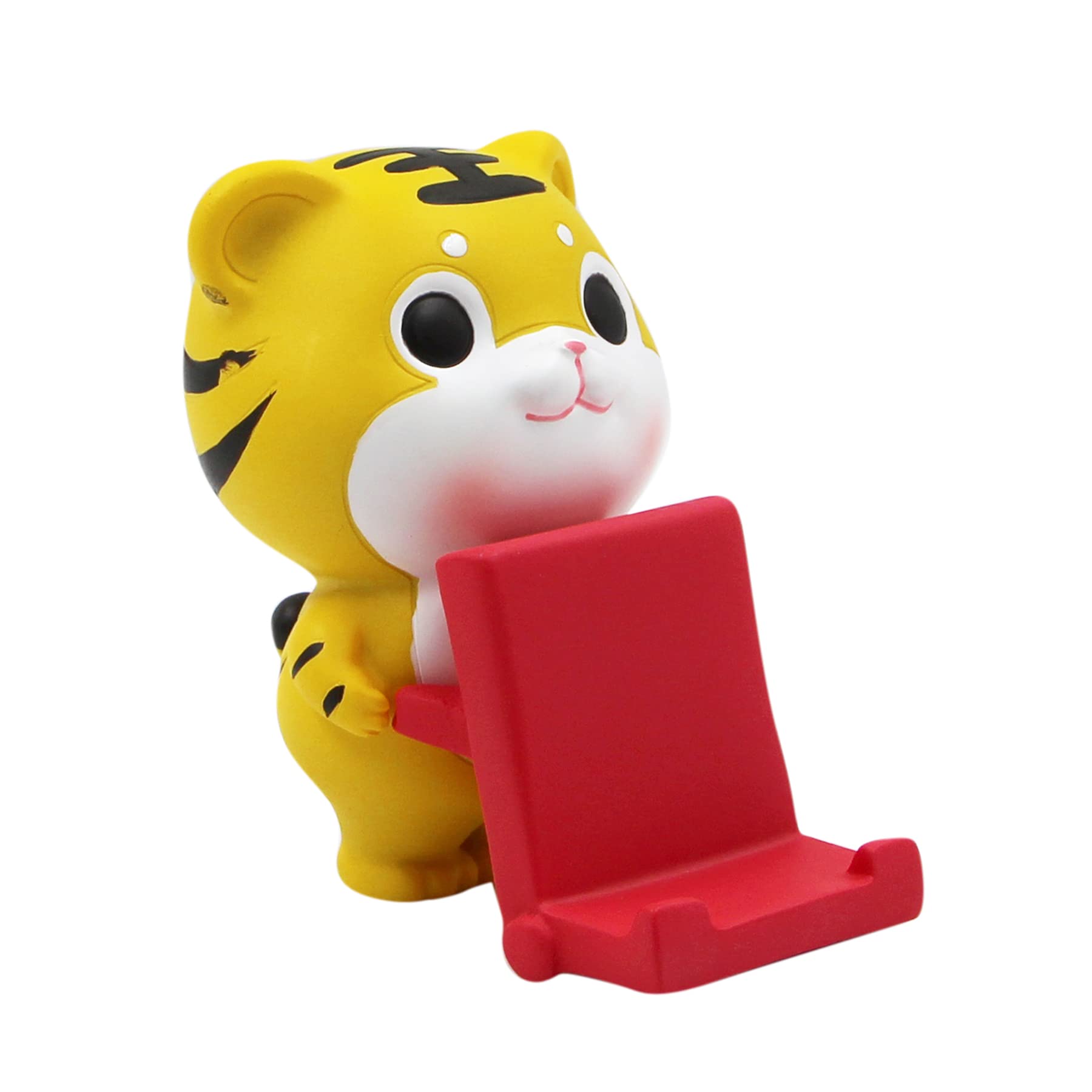 Suillty Cute Tiger Animal Phone Stand for Desk - Small Exquisite Smartphone Holder, Mobile Phone Mount for Office & Home Decor | Perfect for Watching Videos, Video Calls & Hands-Free Use
