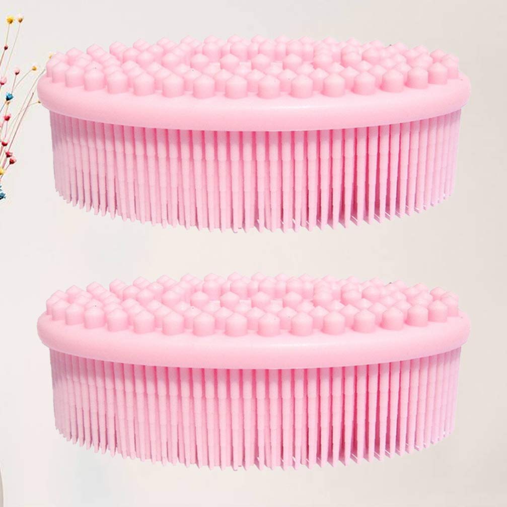 Milisten 2-Pack Exfoliating Bath Brush Set - Long Handle Back Scrubber, Scalp Massage Shampoo Brush & Body Skin Scrubber for Shower, Spa & Elderly Care - Perfect for Deep Cleansing & Relaxation