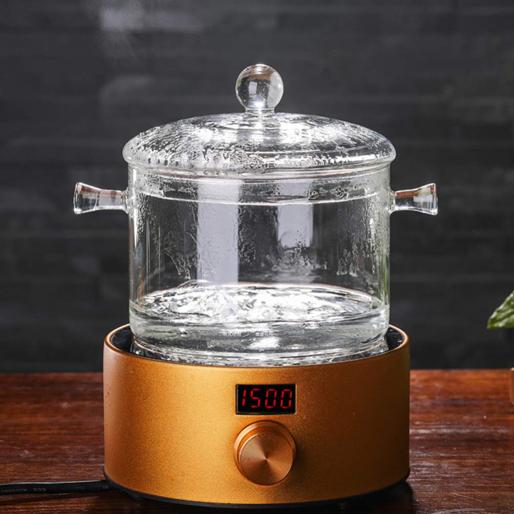 DOITOOL Multi-Function Glass Stew Pot - Healthy Cooking Pot for Noodles, Soup & Stews - Stovetop & Open Flame Safe - Perfect for Instant Noodles, Ramen & Hot Pot Meals at Home or Camping