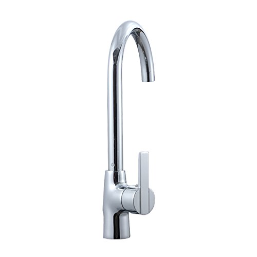 Single Hole Kitchen Faucet, Rotating Basin Tap, Lead-Free Chrome Plated Sink Faucet - Perfect for Modern Home, Restaurant & RV Use
