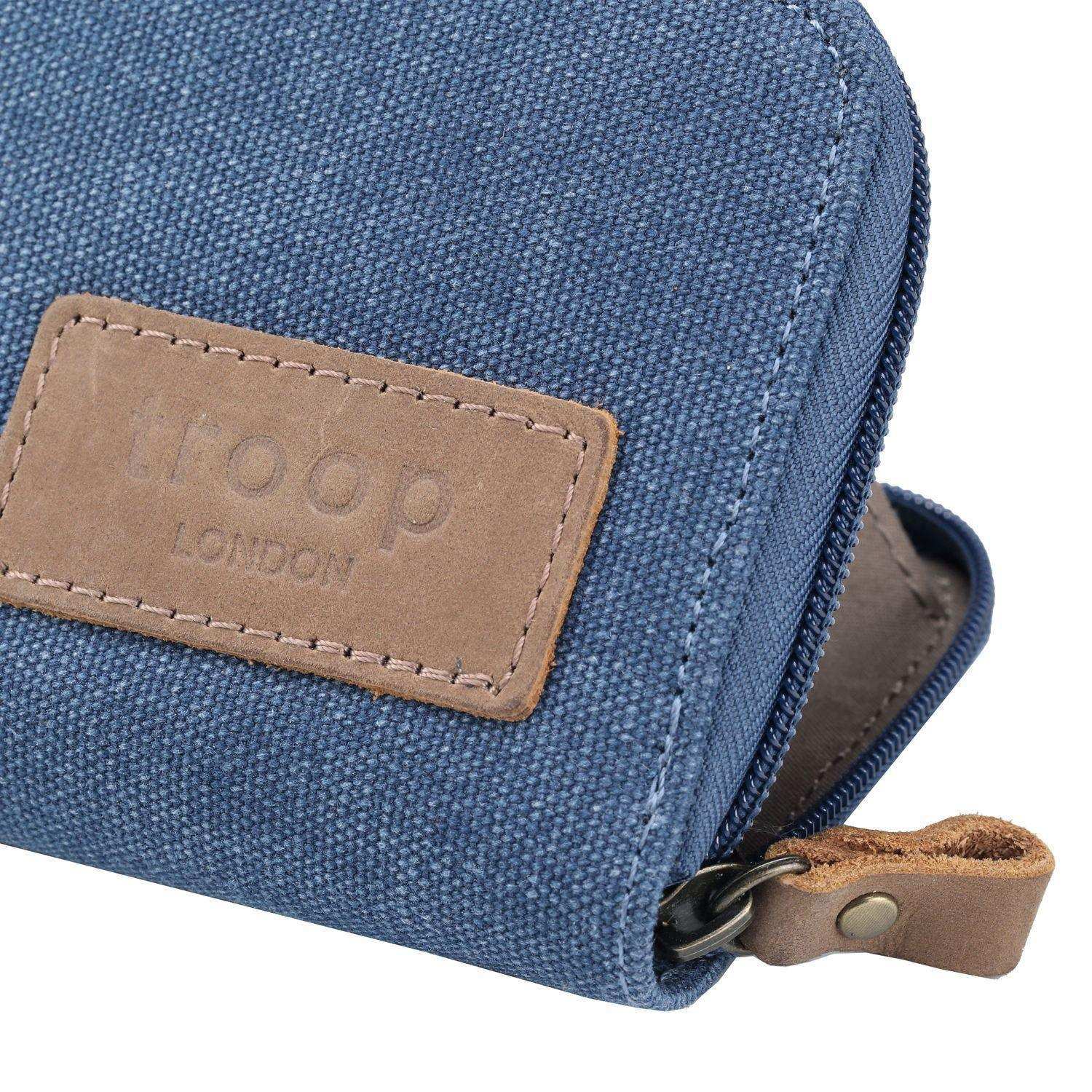 TRP0501 Troop London Canvas Zip Around Wallet for Men & Women - Stylish & Durable Travel Money Organizer for Everyday Use