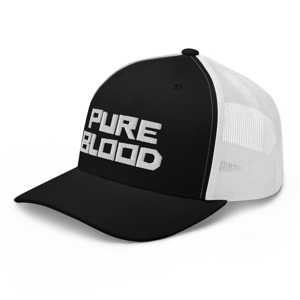 Pure Blood Trucker Cap - Adjustable Snapback Hat for Men & Women - Perfect for Outdoor Activities, Sports, and Casual Wear