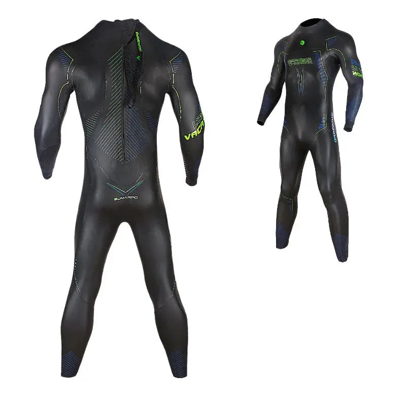 Men's Triathlon Wetsuit for Swimming - NJOY High-Performance Triathlon Wetsuit for Competitive Swimming, Open Water Training & Triathlon Races