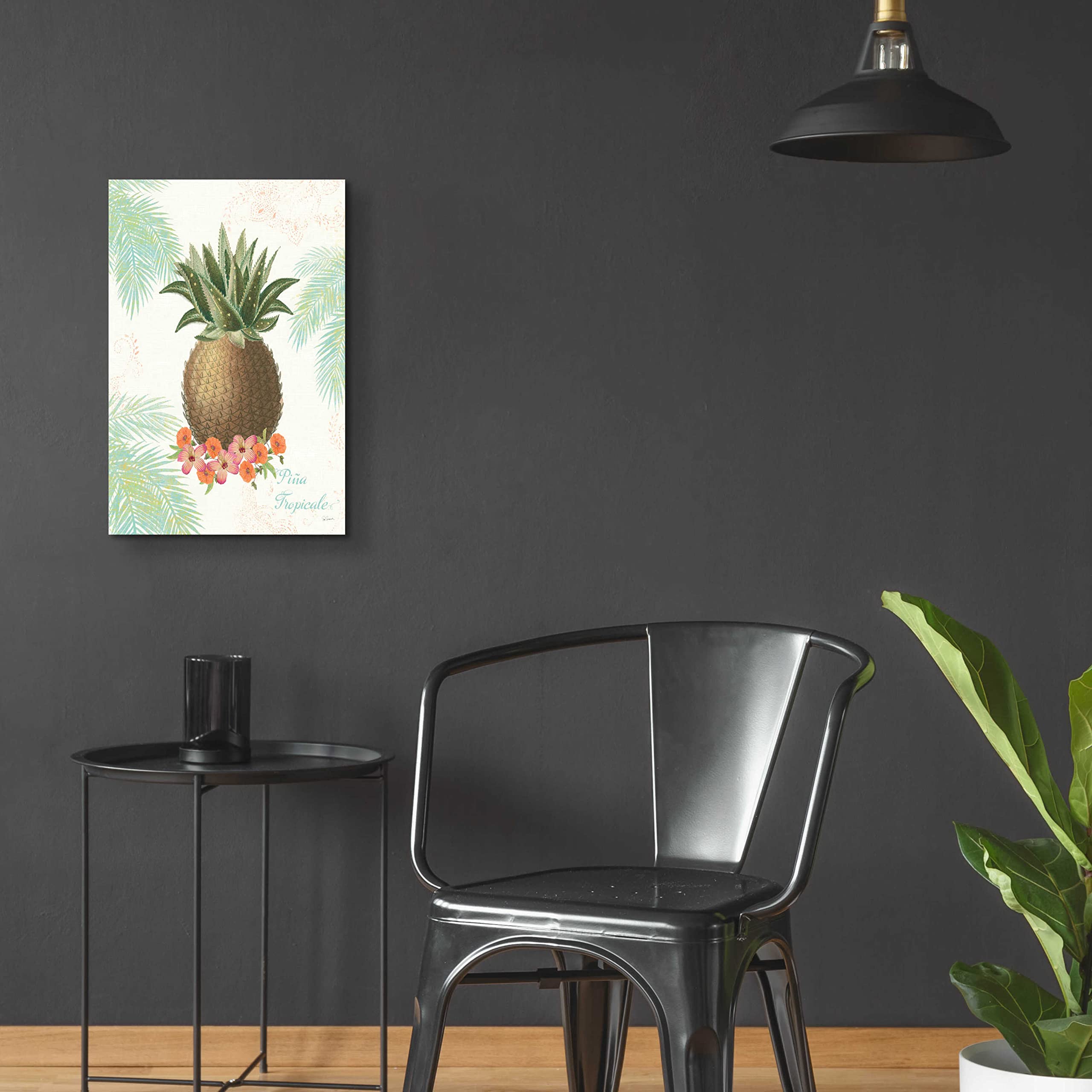 Epic Art 'Flamingo Tropicale IV' by Sue Schlabach - 16x24 Inch Vibrant Acrylic Glass Wall Decor - Tropical Flamingo Painting for Living Room, Bedroom & Office Decor