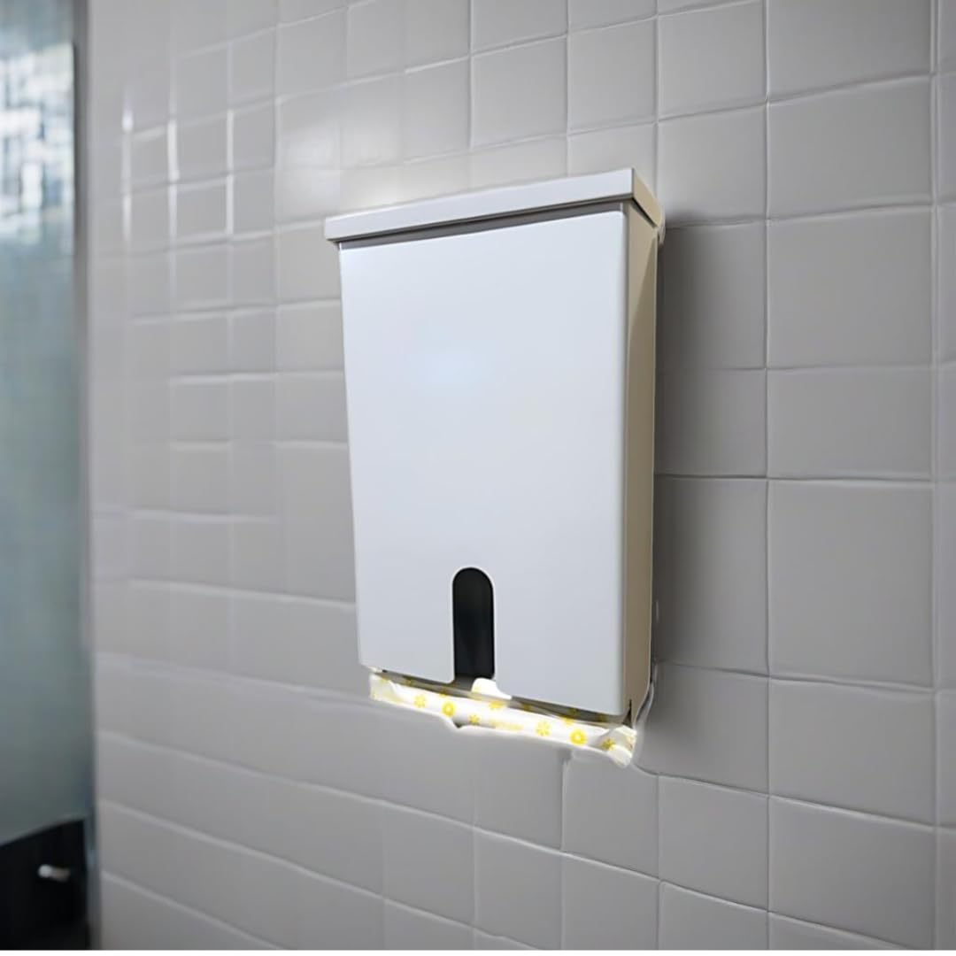 Golden Group International SD4000WH-TO White Tampon Dispenser - Stylish & Hygienic Feminine Hygiene Solution for Restrooms, Offices & Public Spaces