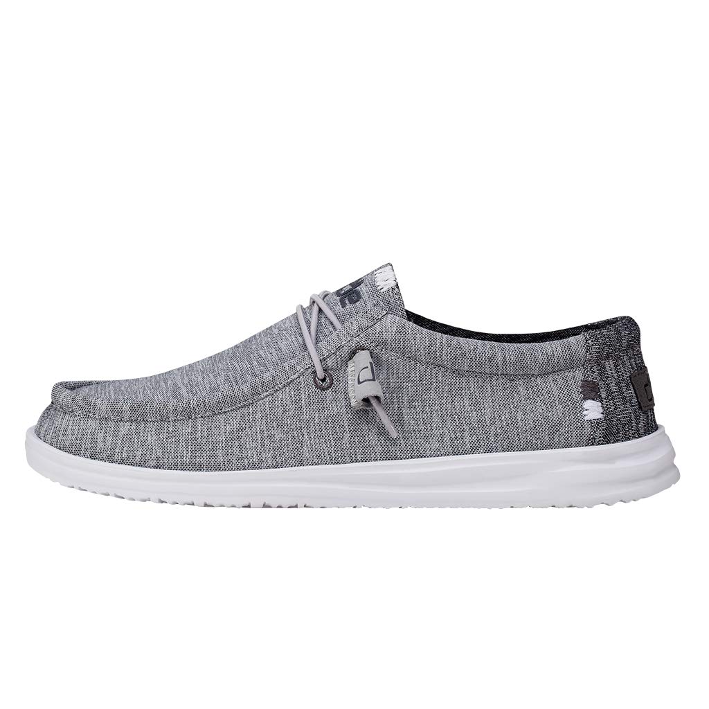 Hey Dude Men's Wally Lace-Up Loafers - Breathable Comfortable Lightweight Casual Shoes for Men in Multiple Colors | Perfect for Walking, Travel & Everyday Wear
