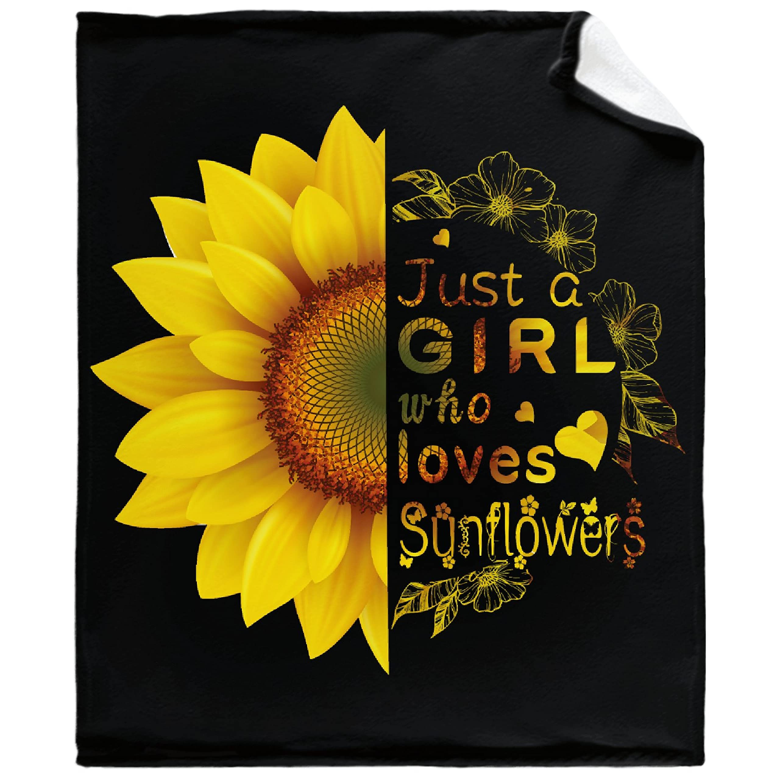 Nagasena Anime Sunflower Blanket - Ultra Soft & Warm Throw for Bed, Sofa, and Pets - All-Season Cozy Family Size 120x90 Inches - Perfect for Anime Fans, Home Decor, and Gift Giving
