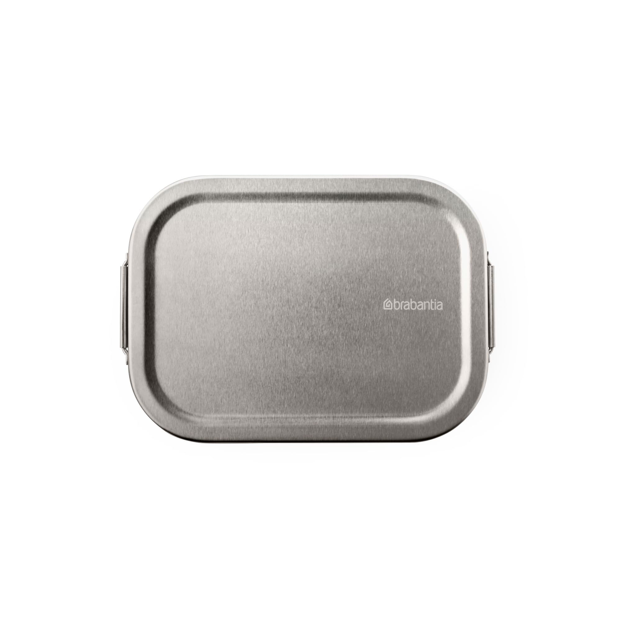 Brabantia Stainless Steel Lunch Box with Adjustable Divider - Eco-Friendly & Durable Sandwich, Wrap & Snack Container - Matte Steel Medium Size - Perfect for Office, School & Picnic Lunch Storage