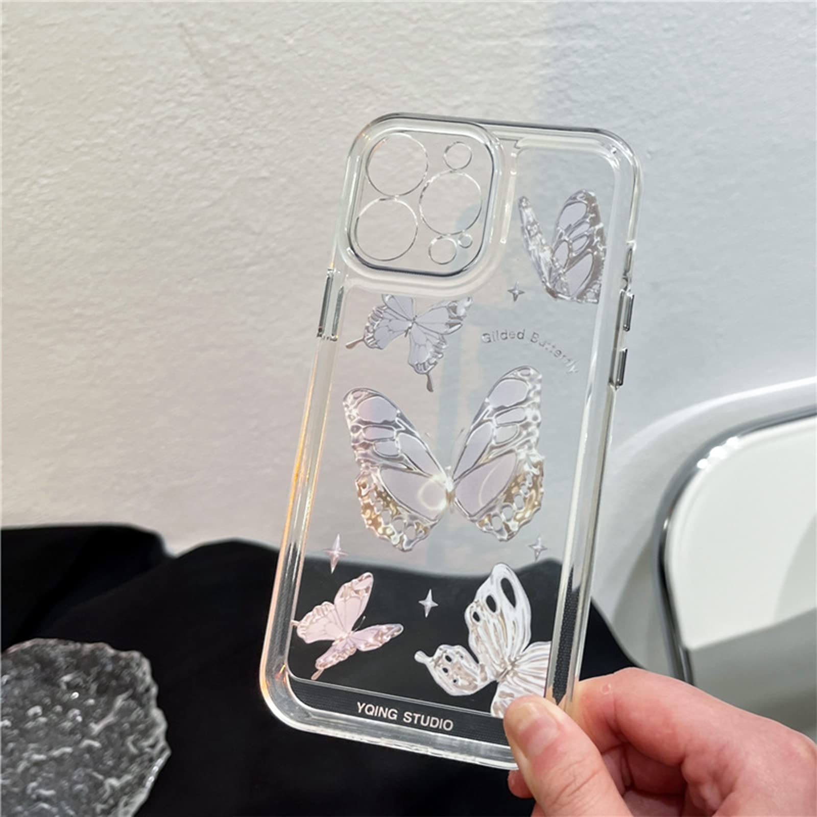 Butterfly Phone Case for iPhone 11 - Korean Style Cute Crystal Clear Heavy Duty Protective Cover for Women & Girls | Perfect for Everyday Use, Gift Giving & Fashion Accessory