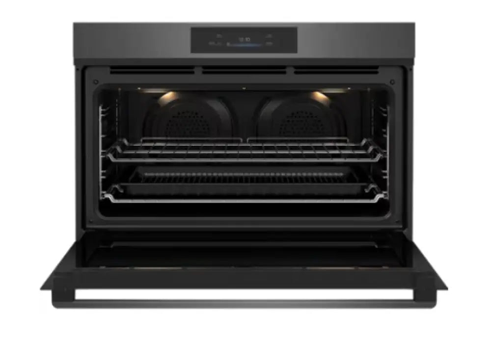 Westinghouse WVE9915DDA 90cm 15-in-1 Multi-Function Oven with Convection, Broiler & Self-Clean - Dark Stainless Steel for Baking, Roasting & Cooking Large Meals