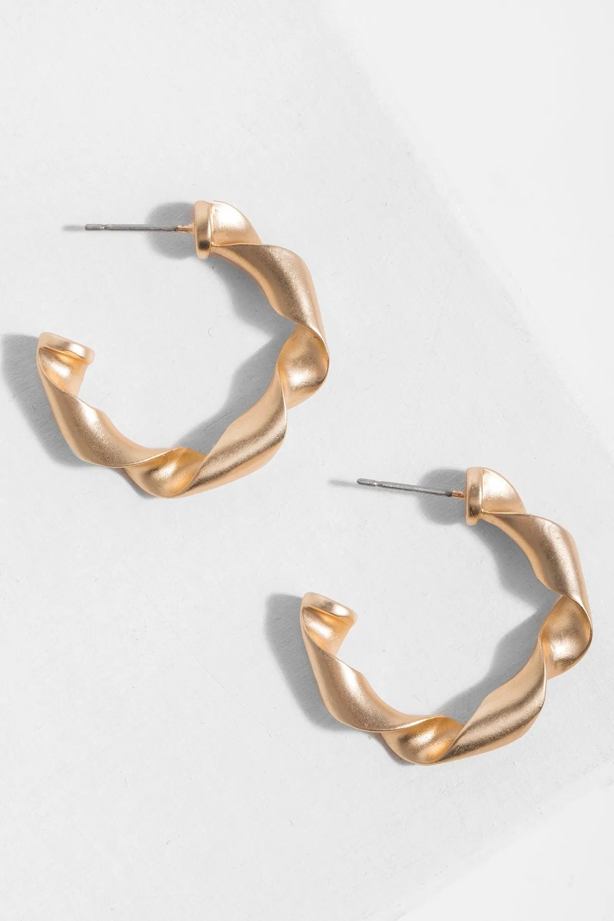 Twisted Hoop Earrings for Women - Trendy Gold & Silver Boho Dangle Earrings - Perfect for Parties, Weddings & Everyday Wear