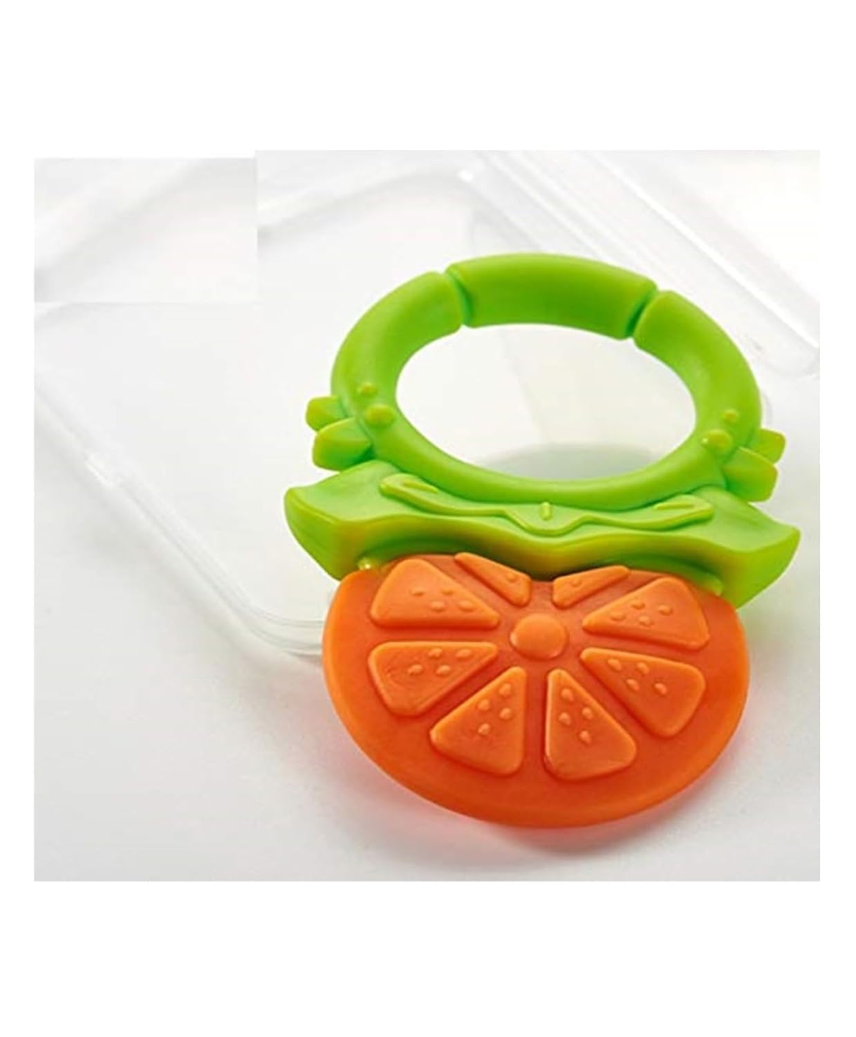 Joy Buzz Fruit Shape Teether Set of 3 - Soft & Safe BPA-Free Silicone Baby Teething Toys for Infants (Peach, Yellow, Banana) | Perfect for Soothing Sore Gums During Teething & On-The-Go Comfort