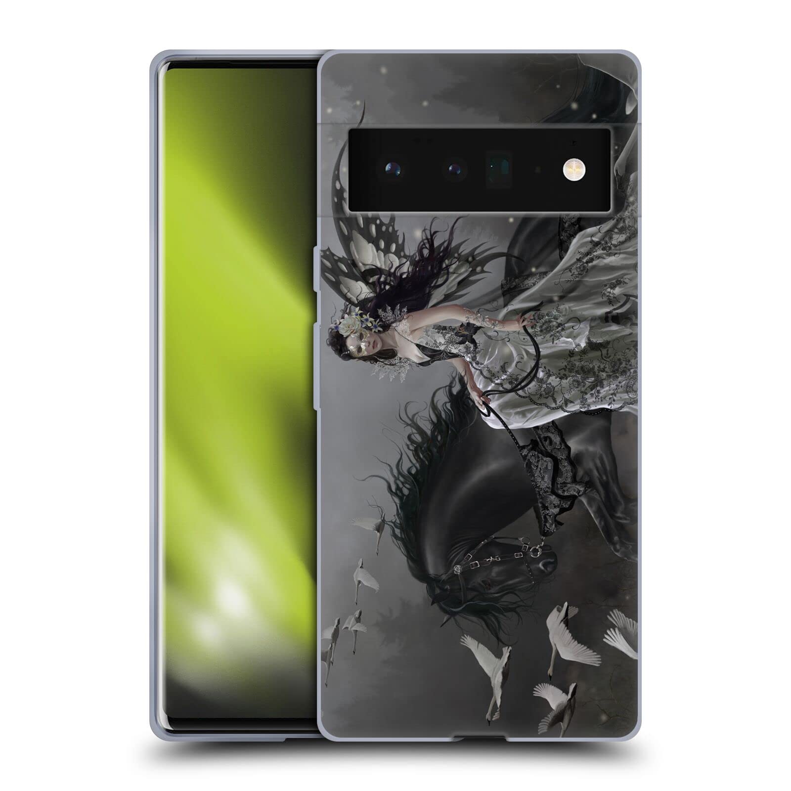 Fairy on Horse Gothic Case for Google Pixel 6 Pro - Fantasy Phone Cover for Fans