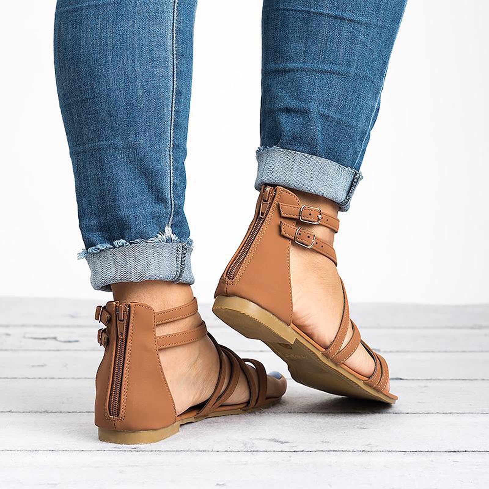 Women's Wedge Sandals with Large Bag - Summer Casual Flip Toe Heel Sandals | Lightweight Straps & Comfortable for Beach, Walking, Travel & Dressy Occasions