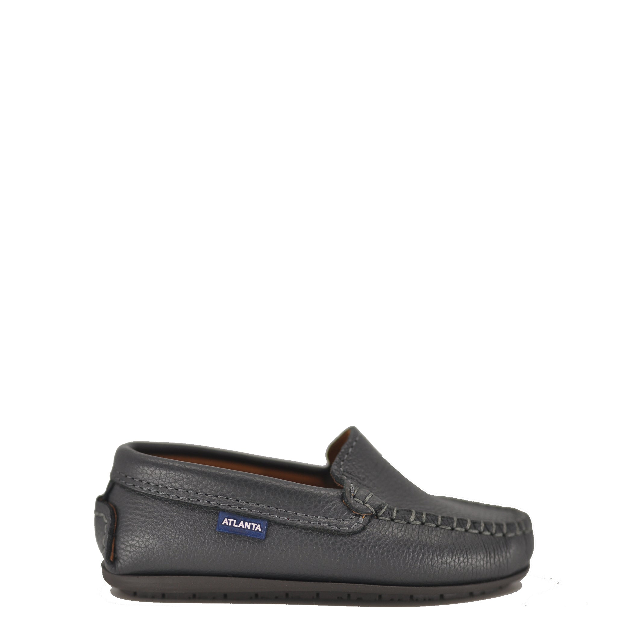 Atlanta Moccasin Gray Grain Loafers for Men - Comfortable Slip-On Dress Shoes for Business & Casual Wear