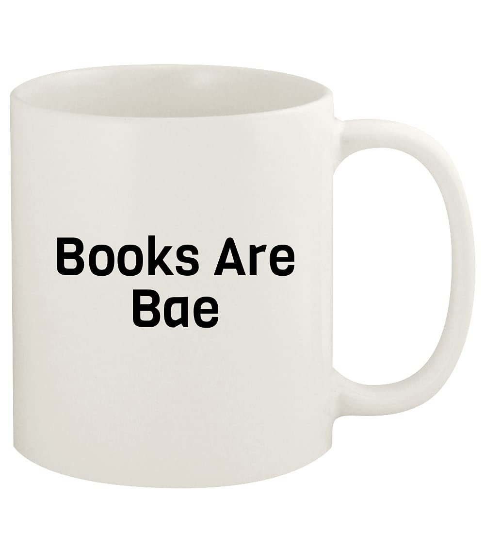 Books Are Bae - 11oz Ceramic White Coffee Mug - Perfect for Book Lovers, Reading Nooks & Cozy Morning Coffee