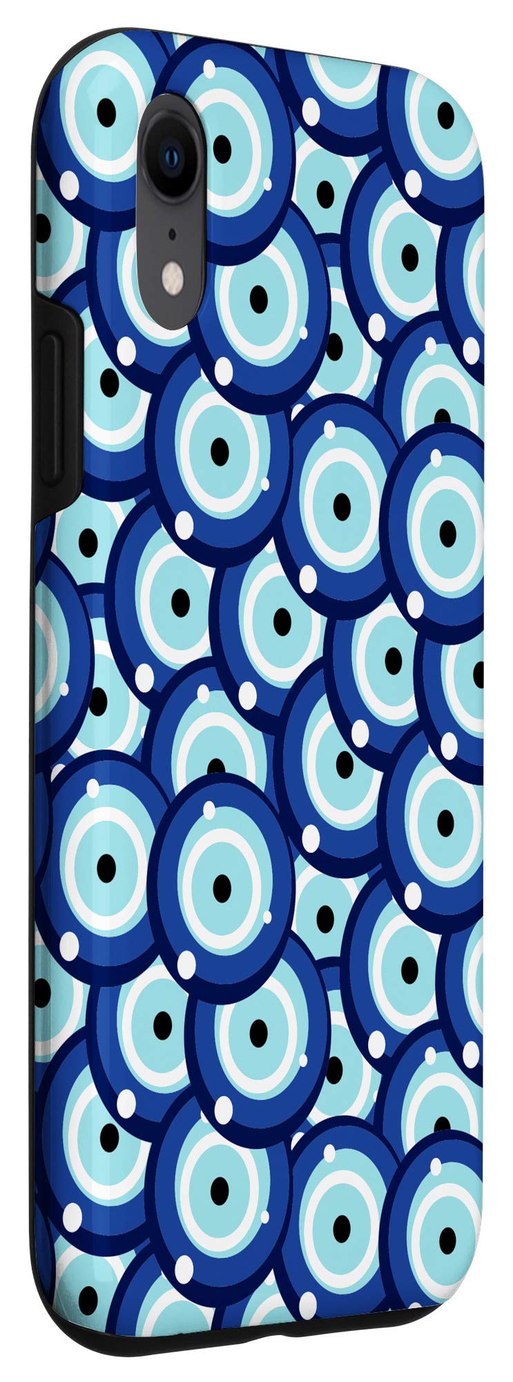 iPhone XR Case - Evil Eye Design in Blue & Black - Slim Protective Cover for Everyday Use, Travel & Work