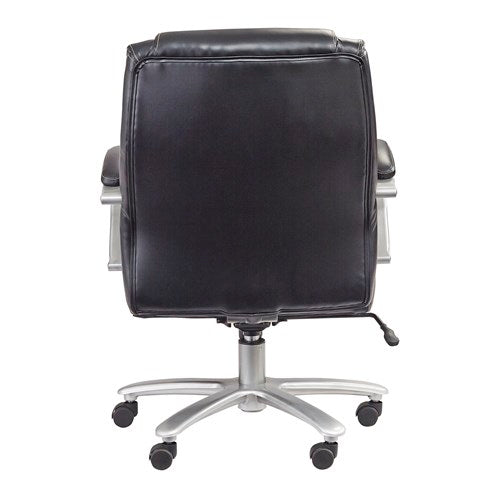 Safco Lineage Big & Tall Mid Back Task Chair - 350 lb Weight Capacity, Ergonomic Office Chair for Heavy Duty Use - Perfect for Home Office, Executive Desks & Workspaces (Model 3504BL)