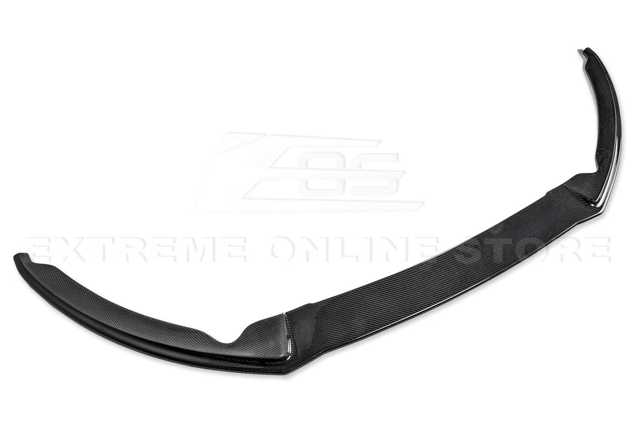 Carbon Fiber Front Bumper Lip Splitter for 2015-2018 Ford Focus ST MK3.5 | Replacement & Add-On Bottom Line | Enhance Sporty Look & Aerodynamics | Perfect for Car Enthusiasts & Street Racing