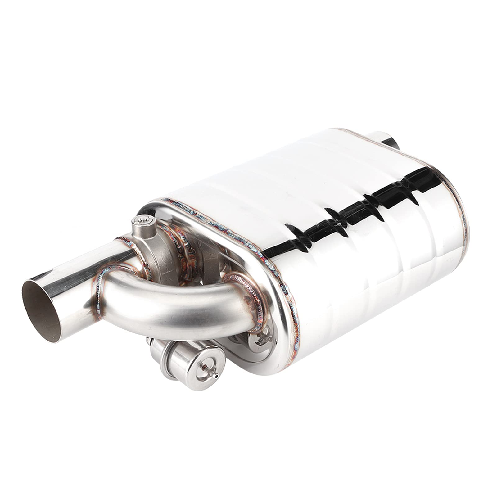 63mm Universal Stainless Steel Car Electric Exhaust Valve - Remote Control Vacuum Pump Pipe & Variable Muffler for Performance Upgrade (Ideal for Racing, Off-Road & Custom Car Modifications)