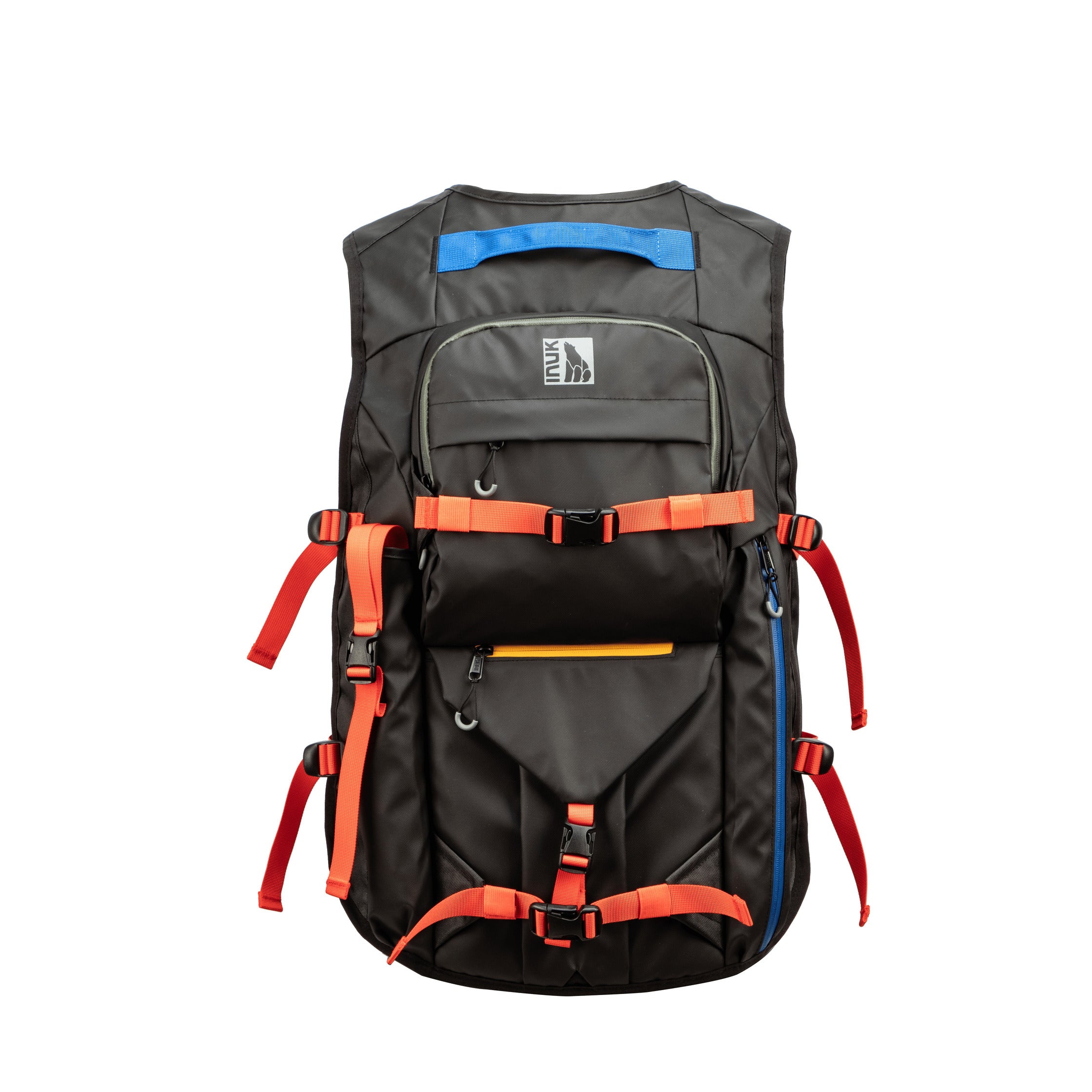 Summit Vest Backpack for Hiking & Travel - Lightweight Waterproof Outdoor Gear in Black, Blue & Yellow Colors - Perfect for Camping, Cycling & Daily Commute