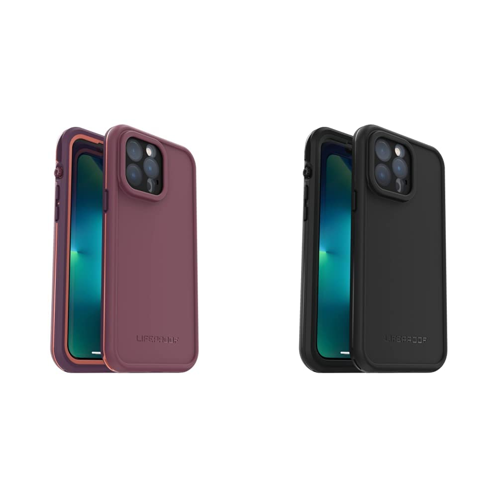 LifeProof FRE Series Waterproof Case for iPhone 13 Pro Max - Durable Protection in Resourceful Purple & Black | Shockproof, Dustproof & Drop Proof Phone Cover for Outdoor, Travel & Daily Use