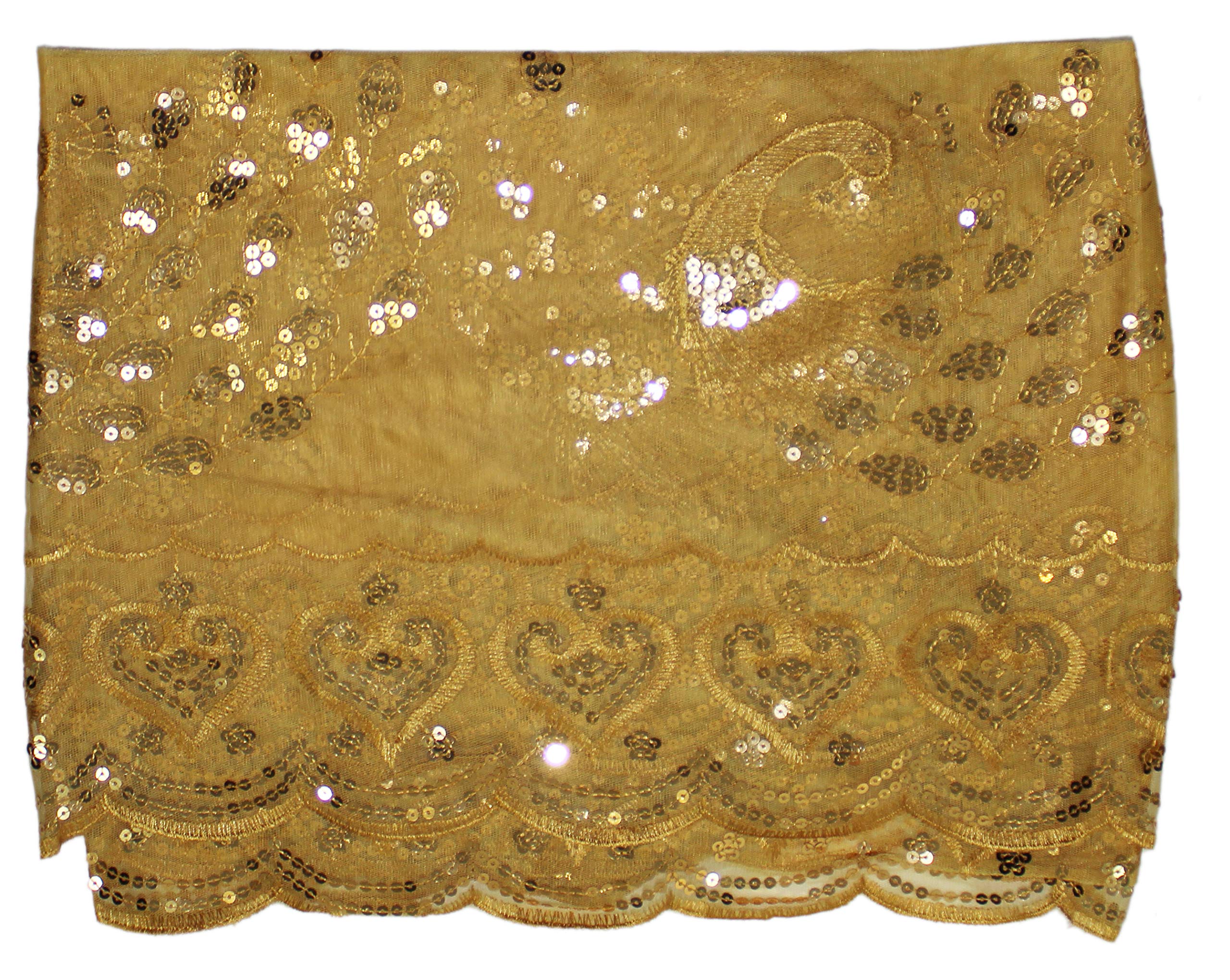 Ted & Jack - Elegant Sequin & Lace Peacock Print Party Wrap Shawl for Women - Perfect for Evening Galas, Weddings, and Special Occasions