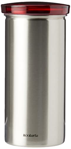 Matt Steel Red Lid