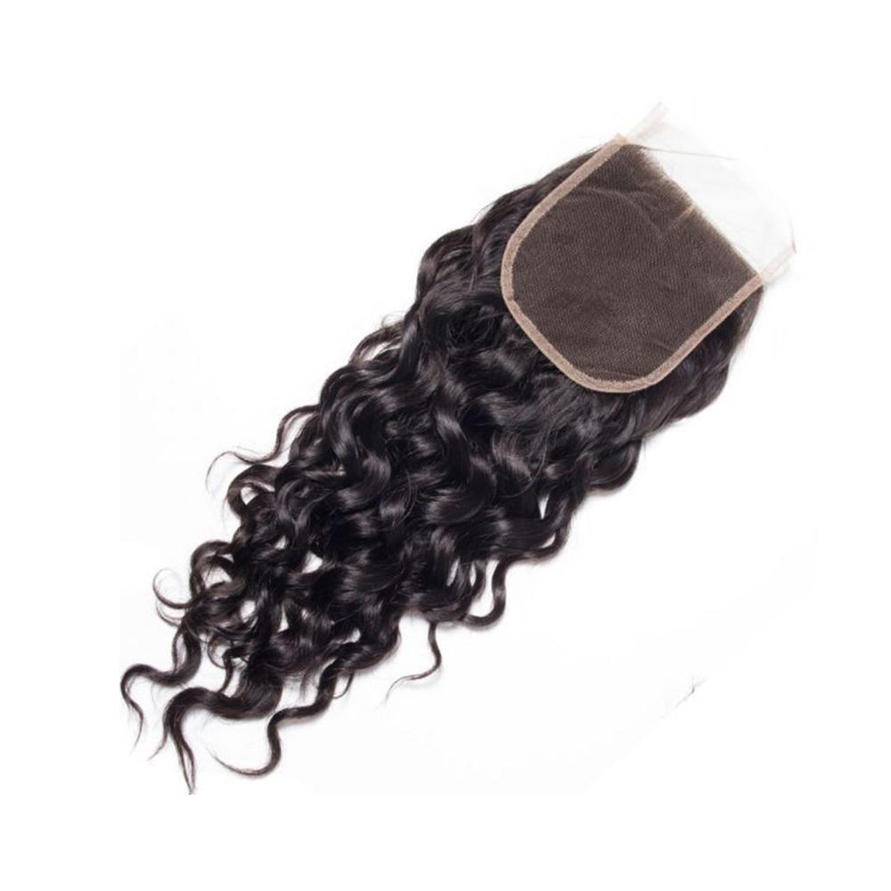 Bundle Deals With Closure Natural Curly Virgin Human Hair Natural Black - Perfect for Protective Styles, Weaves & Extensions