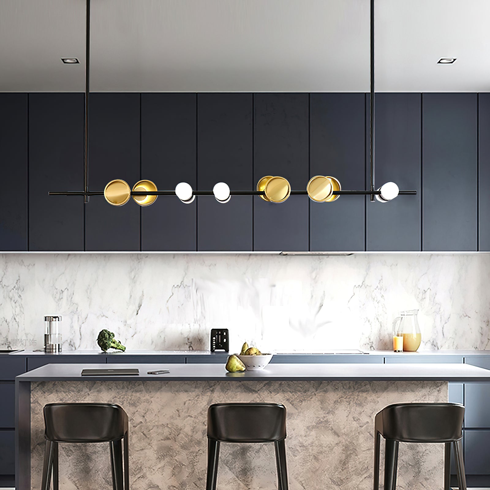 Modern Cilon Disc Pendant Light - Sleek Minimalist Ceiling Fixture for Dining Room, Kitchen Island & Living Room Decor - Energy Efficient LED Hanging Light for Home & Office
