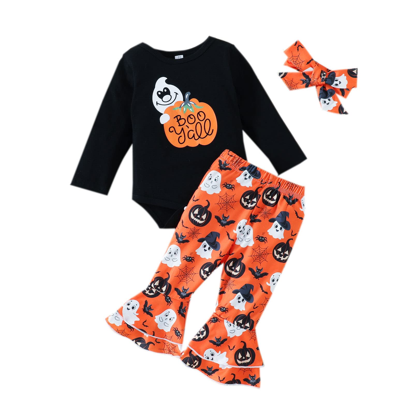 A Magical Halloween Adventure with Our Cute Cartoon Print Halloween Romper