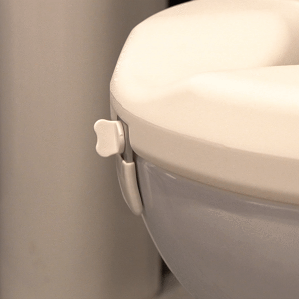 Adjustable Raised Toilet Seat with Handles - Elderly & Disabled Bathroom Safety Aid - Ideal for Seniors, Post-Surgery Recovery & Mobility Assistance