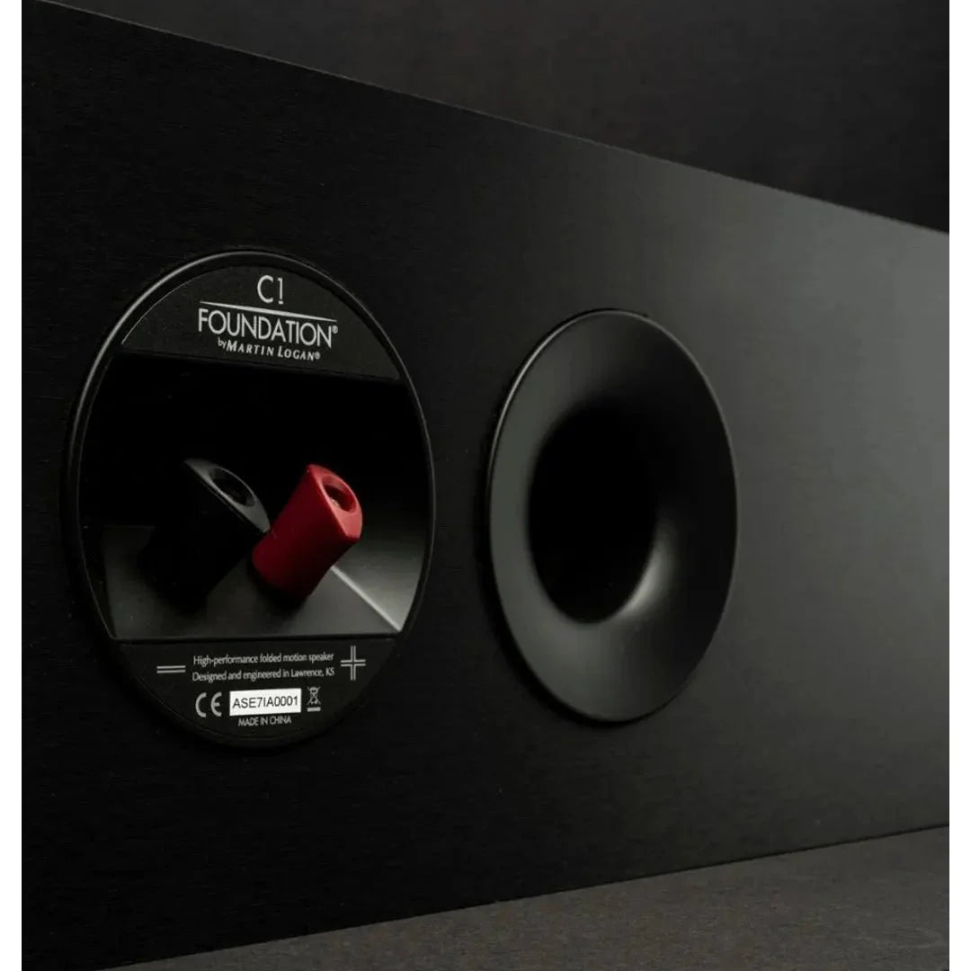 MartinLogan Foundation Series C1 2.5-Way Center Channel Speaker - Premium Home Theater Sound System for Movies & Music