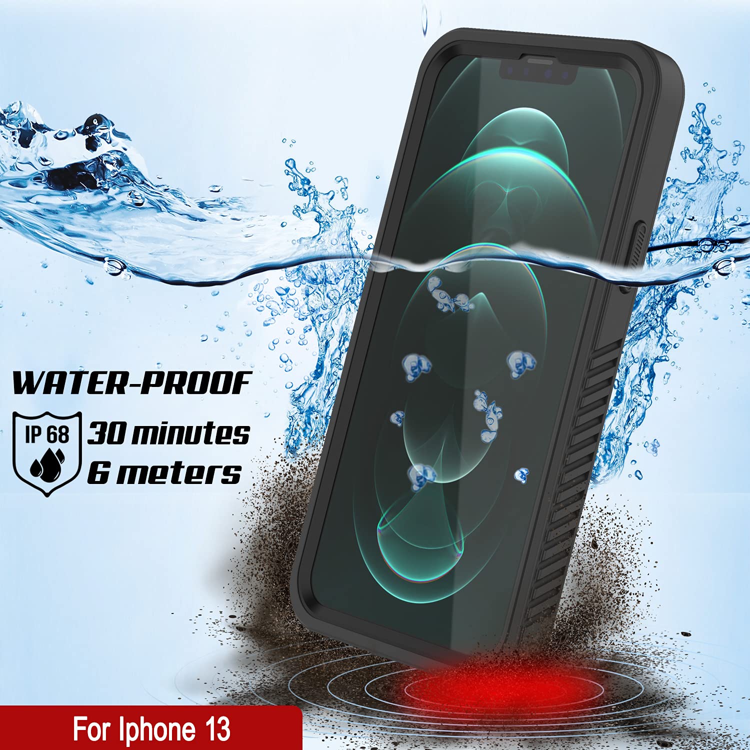 Punkcase Waterproof Shockproof Case for iPhone 13 (6.1