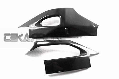 Carbon Fiber Swingarm Covers for Suzuki GSXR 1000 (2005-2006) - 1x1 Plain Weave Replacement Parts - Perfect for Motorcycle Maintenance & Custom Upgrades