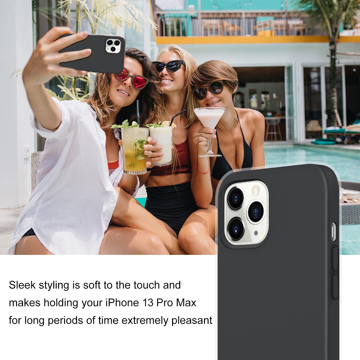 **Premium Shockproof Silicone Case for iPhone 13 Pro Max (6.7