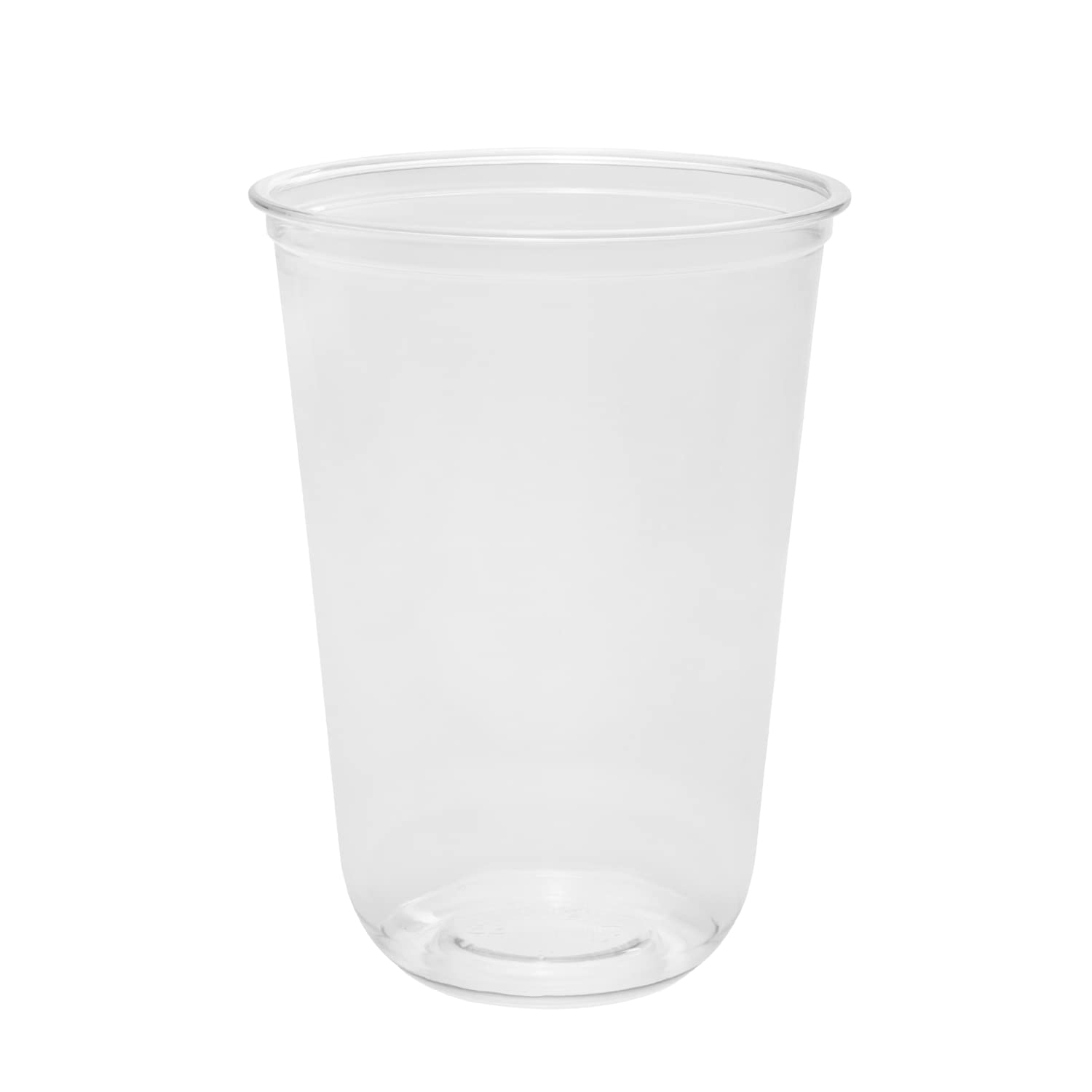 20oz PET Clear U-Shape Cups (98mm) - 1000 Pack - Durable Disposable Drinkware for Coffee, Smoothies & Bubble Tea - Perfect for Restaurants, Cafes & Parties