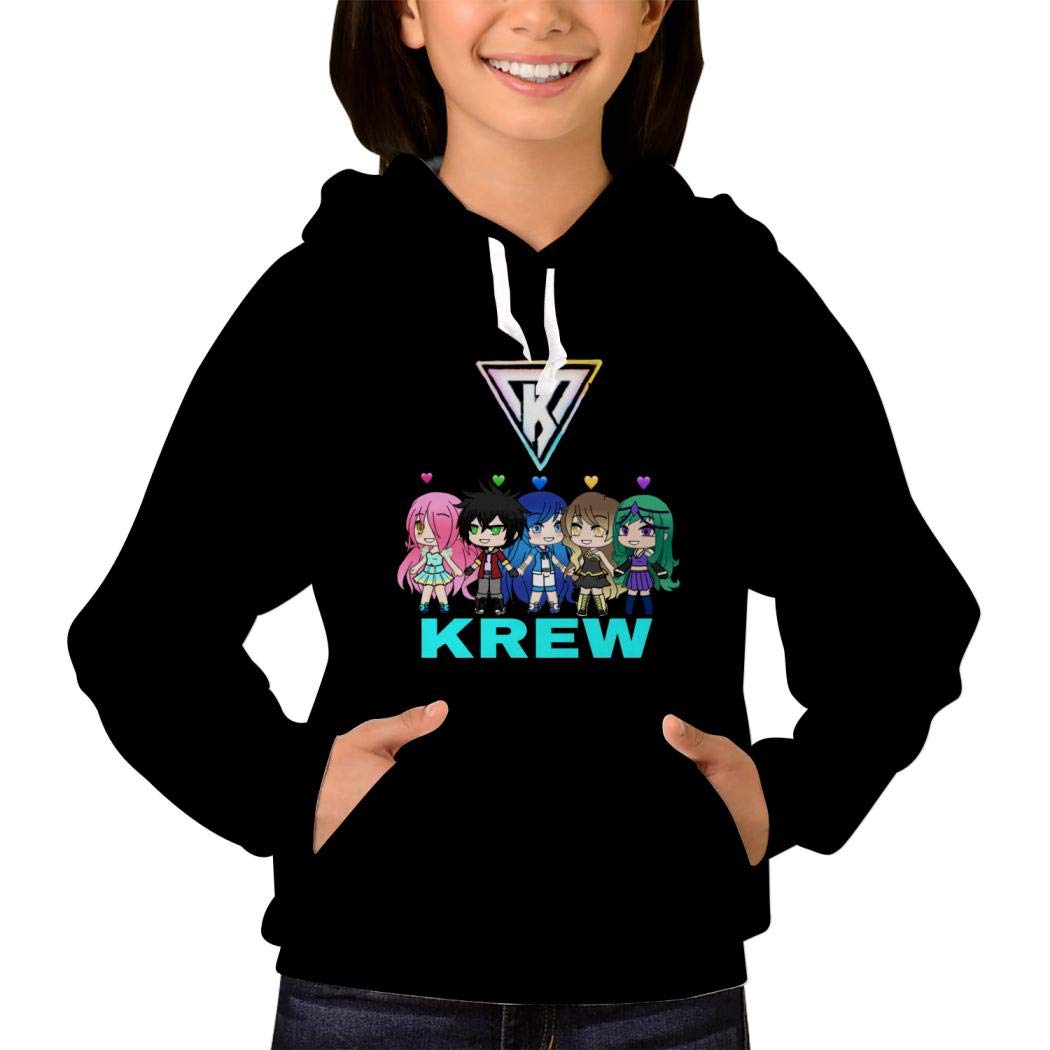 YJF.MEN & HOO Unisex Pullover Hoodie - Its_Funneh Graphic Sweatshirt for Teens & Adults | Cozy Hooded Sweatshirt with Kangaroo Pocket | Perfect for School, Streetwear & Casual Outfits