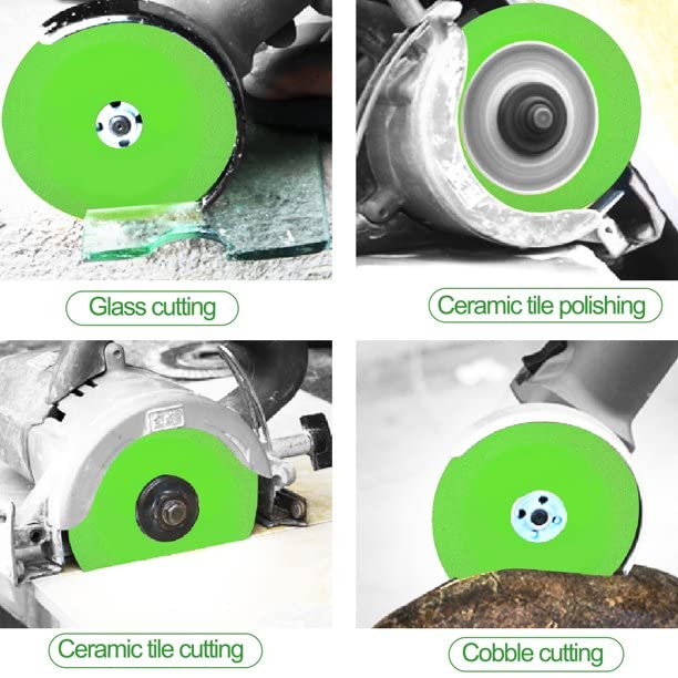 5 Pack 1mm Ultra-Thin Diamond Glass Ceramic Cutting Disc - Premium Angle Grinder Saw Blade Wheel for Tile, Porcelain & Stone Cutting - Perfect for DIY Projects & Professional Construction Work