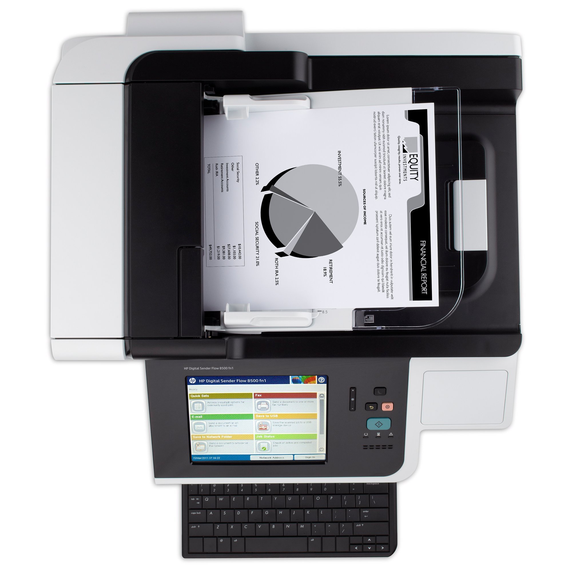 HP Digital Sender Flow 8500 fn1 OCR Document Scanner - High-Speed Document Capture Workstation (Renewed) for Office Document Management & Paperless Workflow Solutions