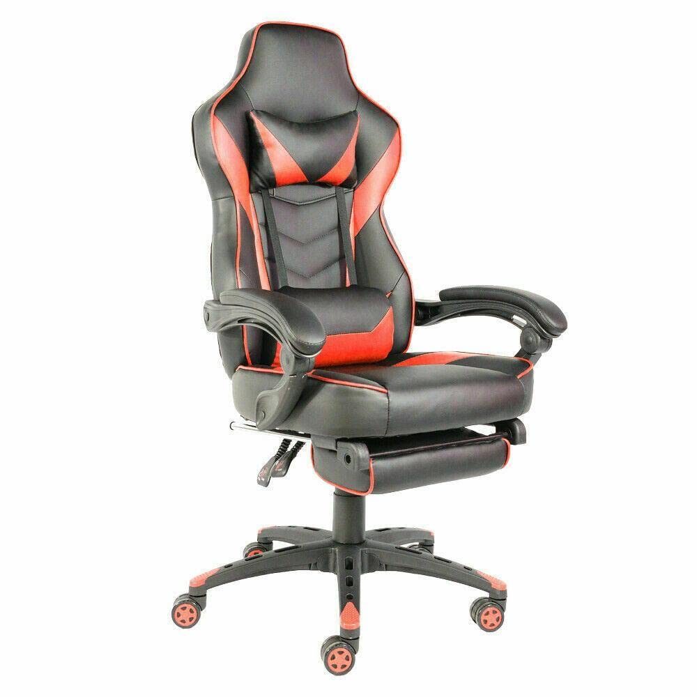 Ergonomic High Back Office Chair - Red & Black Computer Gaming Chair with Lumbar Support - Perfect for Home Office, Gaming Setup & Workspace - Ideal Gift for Men, Women & Dad
