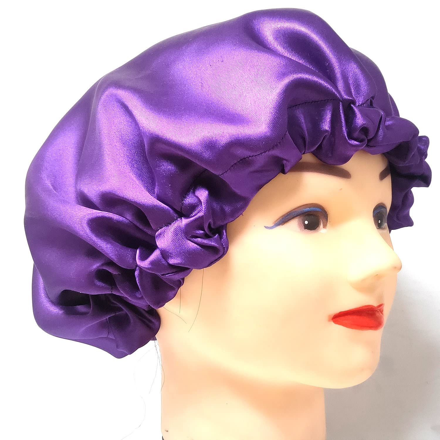 Anokhi Ada Dual Layer Satin Bonnet for Girls & Women - Soft Sleep Cap for Curly & Natural Hair Protection - Perfect for Nighttime & Travel Use