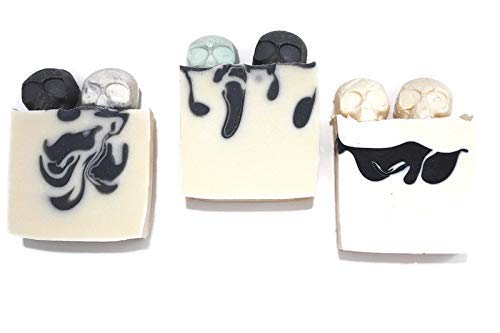 Handmade Vegan Skull Soap for Halloween - 4oz Organic, Cruelty-Free, Natural Ingredients - Perfect for Gifts, Party Favors & Spooky Decor